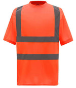 Yoko Hi-Vis Short Sleeve T-Shirt for Safety and Visibility Orange 5XL