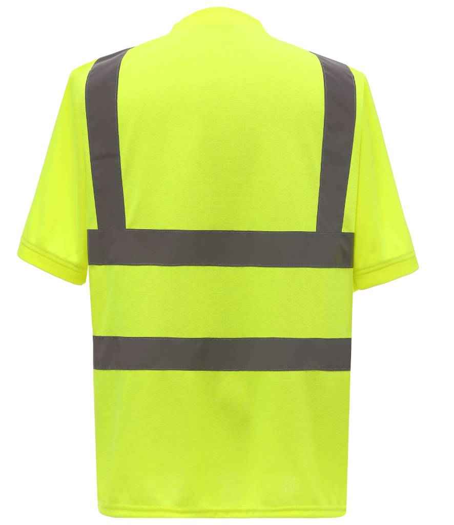Yoko Hi-Vis Short Sleeve T-Shirt for Safety and Visibility