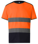 Yoko Hi-Vis Two Tone T-Shirt for Bulk Orders in Ireland Orange/Navy 6XL
