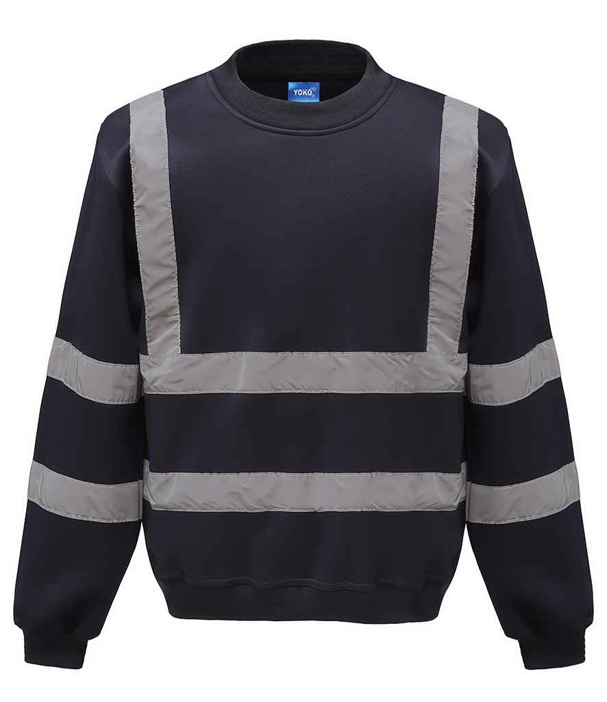 Yoko Hi-Vis Sweatshirt – High Visibility Safety Wear for Irish Businesses Navy 3XL