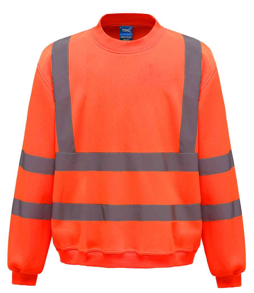 Yoko Hi-Vis Sweatshirt – High Visibility Safety Wear for Irish Businesses Orange 3XL