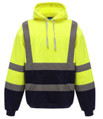 Yoko Hi-Vis Pull Over Hoodie – High Visibility Safety Hoodie for Irish Businesses Yellow/Navy 3XL