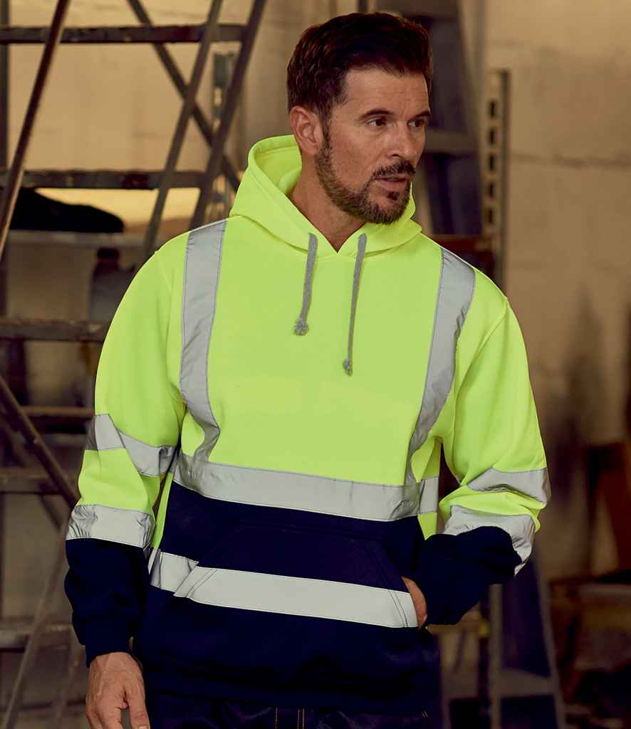 Yoko Hi-Vis Pull Over Hoodie – High Visibility Safety Hoodie for Irish Businesses