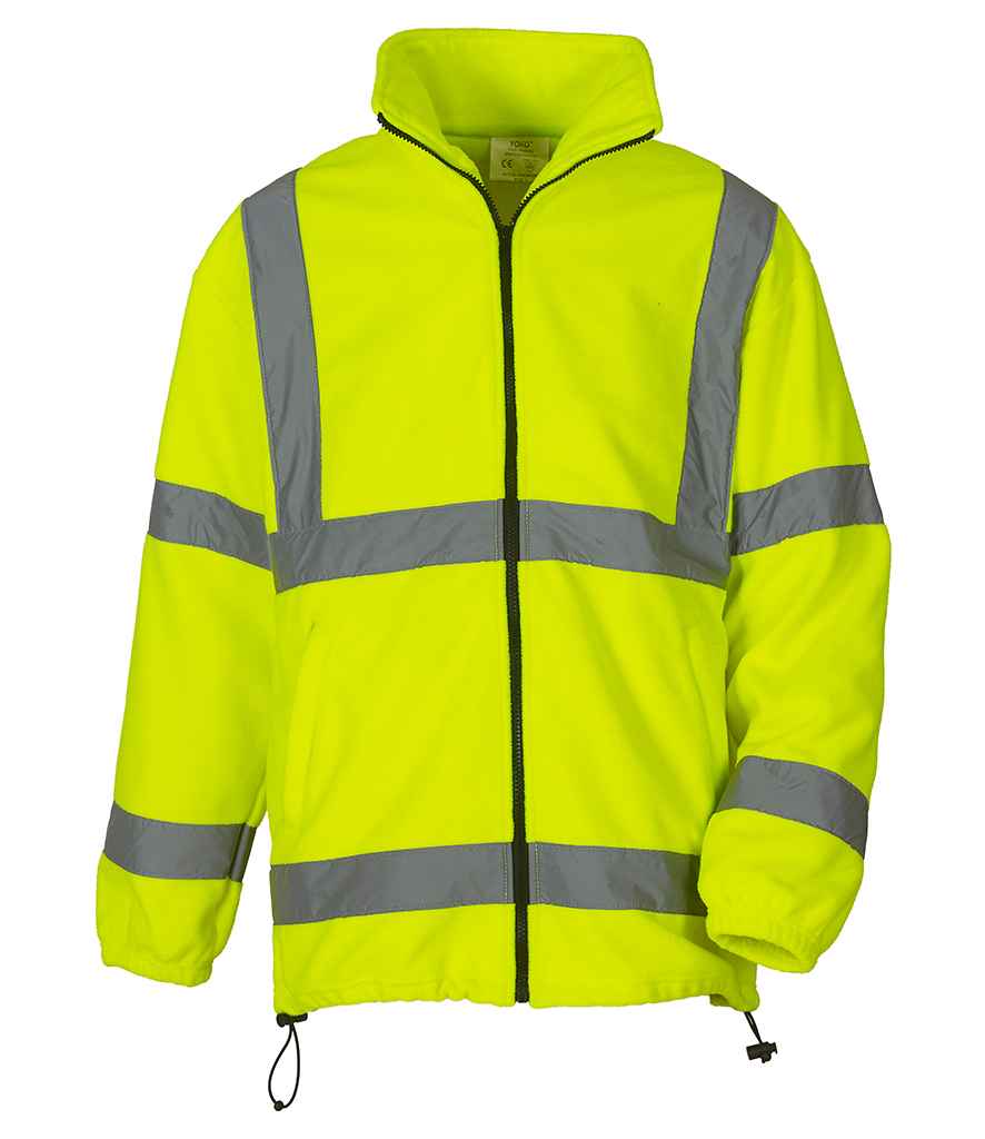 Yoko Hi-Vis Heavyweight Fleece Jacket – Durable Safetywear from Fou Tees Ireland Yellow 3XL