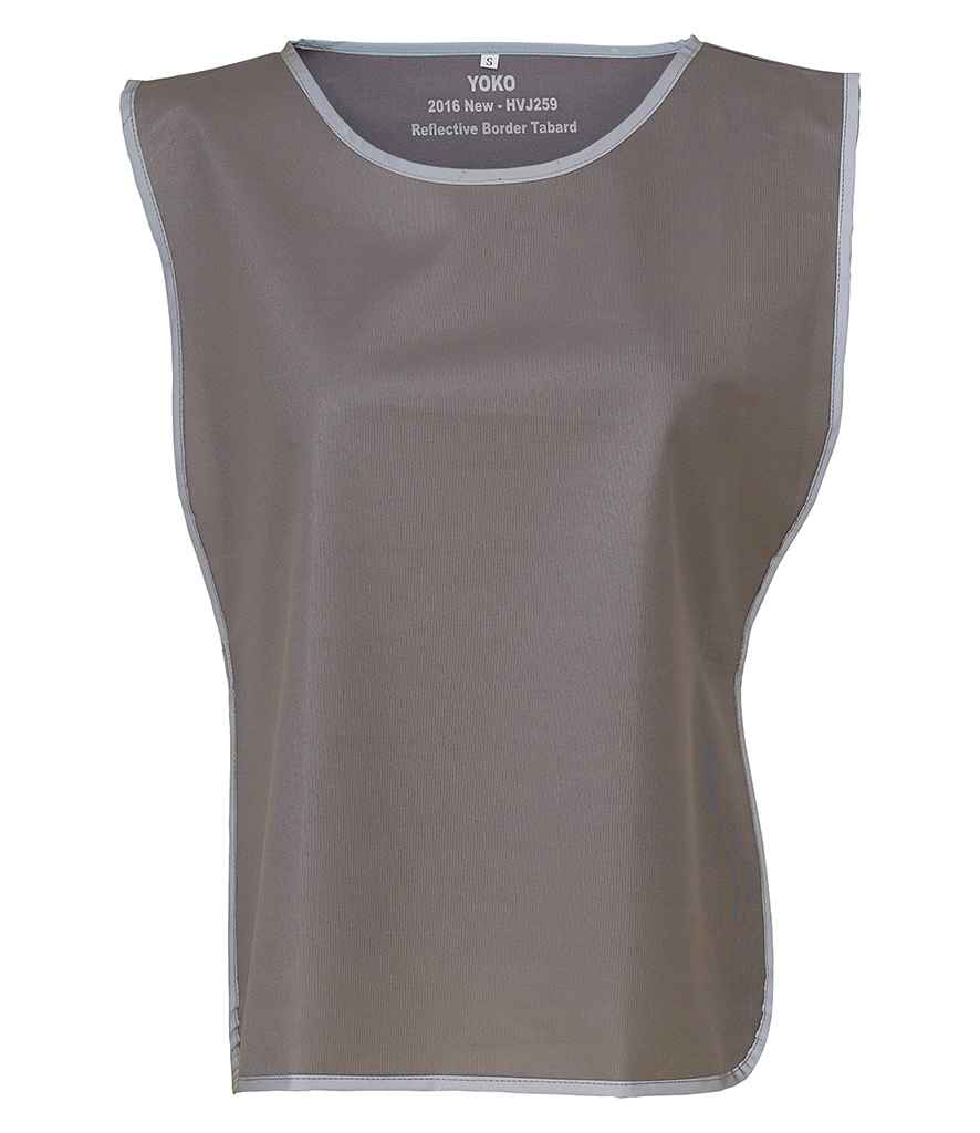 Yoko Hi-Vis Reflective Border Tabard – Durable High Visibility Safety Wear Grey L/XL