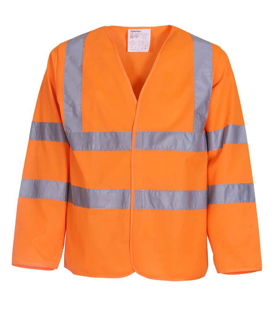 Yoko Hi-Vis Long Sleeve Jacket - Durable Safetywear for Irish Businesses Orange 3XL