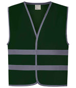 Yoko Kids Hi-Vis Two Band Waistcoat – Safety and Visibility for Children Paramedic Green L