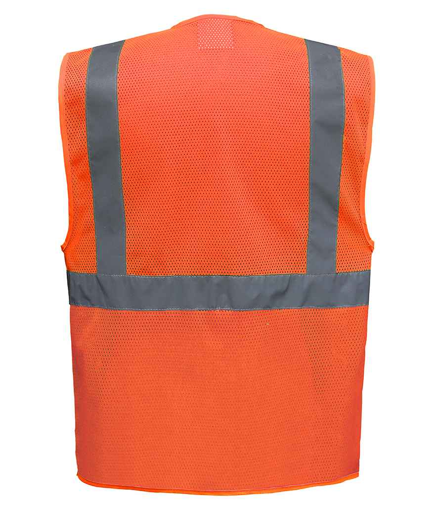 Hi-Vis Executive Waistcoat - Yoko Hi-Vis Top Cool Open Mesh Executive Waistcoat