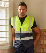 Yoko Two Tone Waistcoat – High Visibility Safety Waistcoat by YOKO