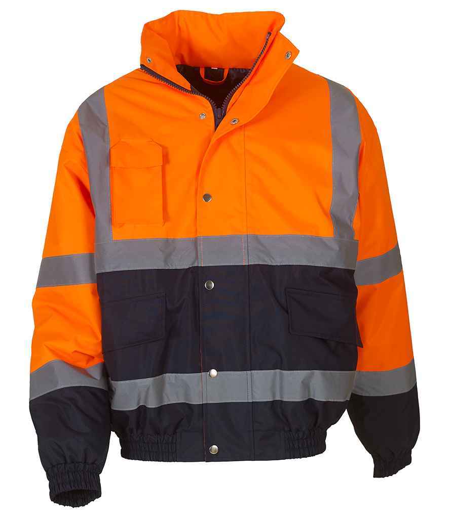Yoko Hi-Vis Two Tone Bomber Jacket - Durable Safetywear for Irish Businesses