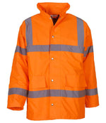 Yoko Hi-Vis Classic Motorway Jacket – Reliable Safety and Comfort Orange 6XL