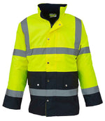 Yoko Hi-Vis Two Tone Motorway Jacket for Bulk Orders in Ireland