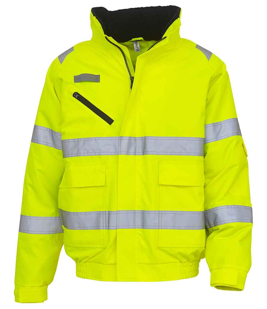 Yoko Fontaine Flight Jacket - Durable High Visibility Safety Jacket by YOKO Yellow 3XL