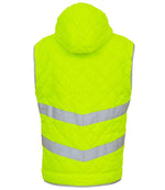 Yoko Hi-Vis Kensington Hooded Gilet – Durable Safety Gilet for Visibility and Comfort