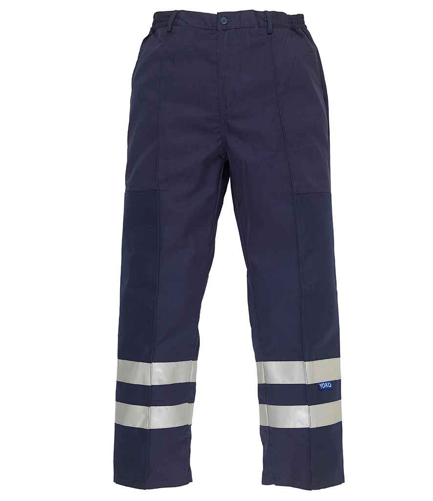 Yoko Reflective Poly/Cotton Ballistic Trousers for Enhanced Safety and Comfort Navy 42/L