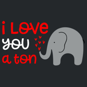I love you a ton  - Softstyle™ adult ringspun t-shirt Design