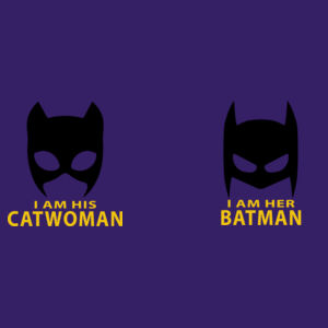 Im his Batwoman / Im her Batman - Matching T-shirts Softstyle  Design