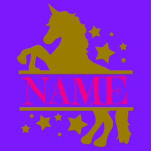 Customisable Unicorn Name - Baby/toddler t-shirt Design