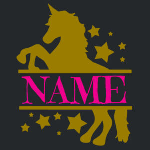 Customisable Unicorn Name - Softstyle™ youth ringspun t-shirt Design