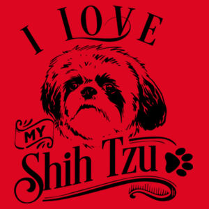 I love my Shih Tzu - Softstyle™ youth ringspun t-shirt Design
