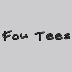 Fou Tees Embroidered Logo - Cross neck hoodie Design