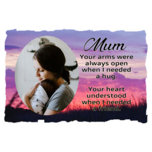 Customisable - Mum Slate with Poem - Large Rectangle Photo Slate Design