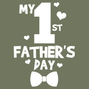 My First Fathers Day - Softstyle™ adult ringspun t-shirt Design