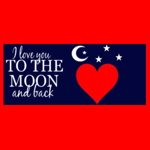 Customisable - I Love You To The Moon And Back - Two Tone Mug Design
