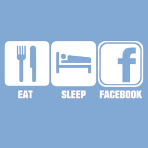Eat Sleep Facebook  - Varsity Hoodie Design