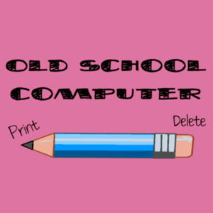 Old School Computer - Softstyle™ women's ringspun t-shirt Design