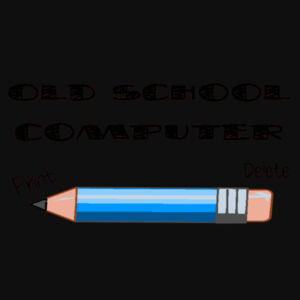 Old School Computer - Varsity Hoodie Design