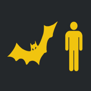 Bat Man - Softstyle™ adult ringspun t-shirt Design