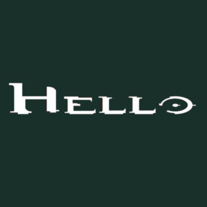 Hello - HeavyBlend™ adult hooded sweatshirt Design