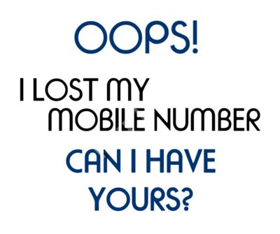 Oops! I lost my Number