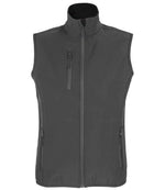 SOL'S Ladies Falcon Recycled Soft Shell Bodywarmer for Bulk Orders in Ireland Charcoal XXL
