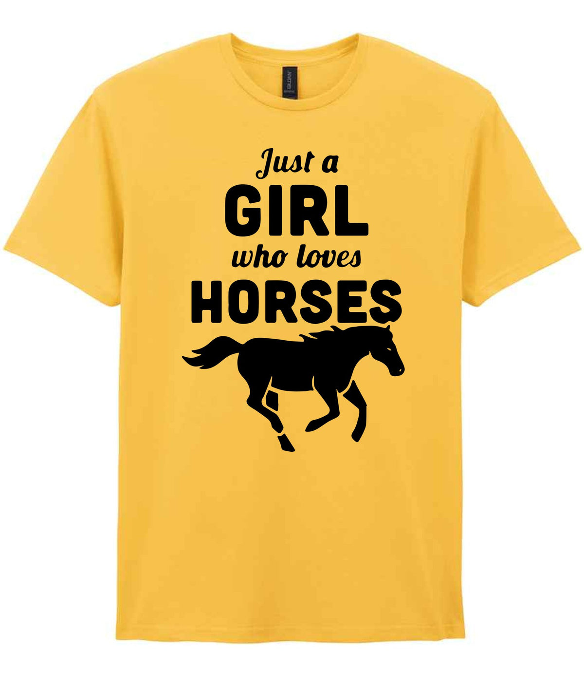 Girl Who Loves Horses t-shirt in daisy