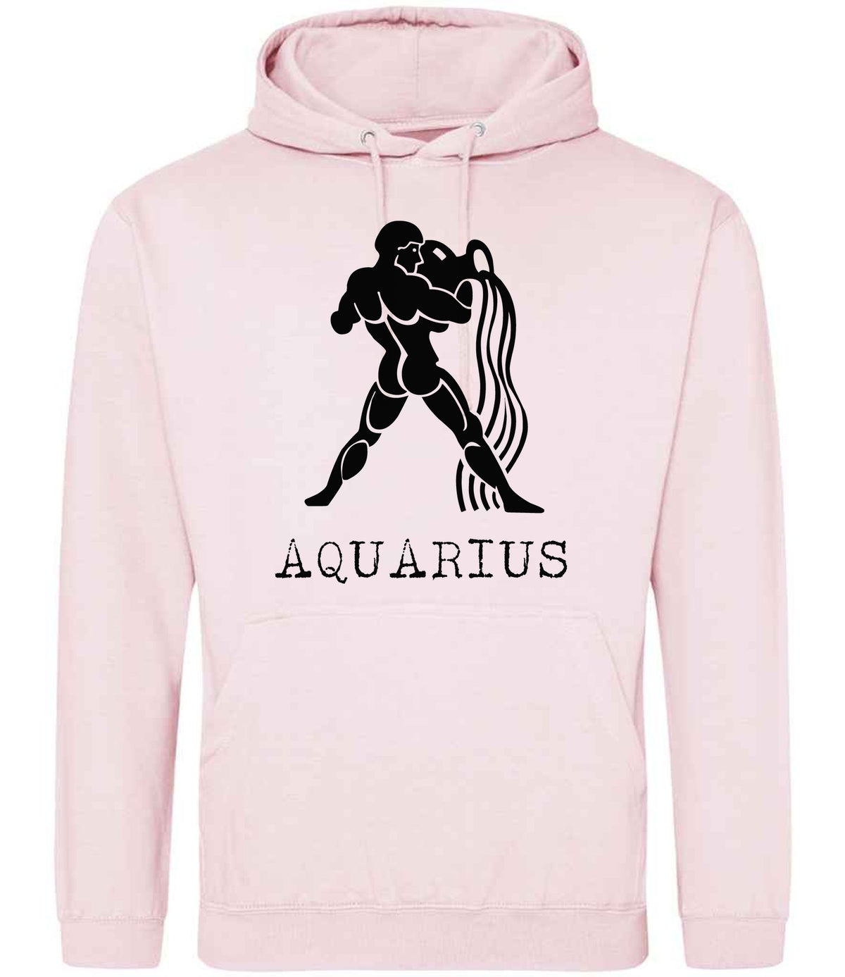 Aquarius hoodie in baby pink
