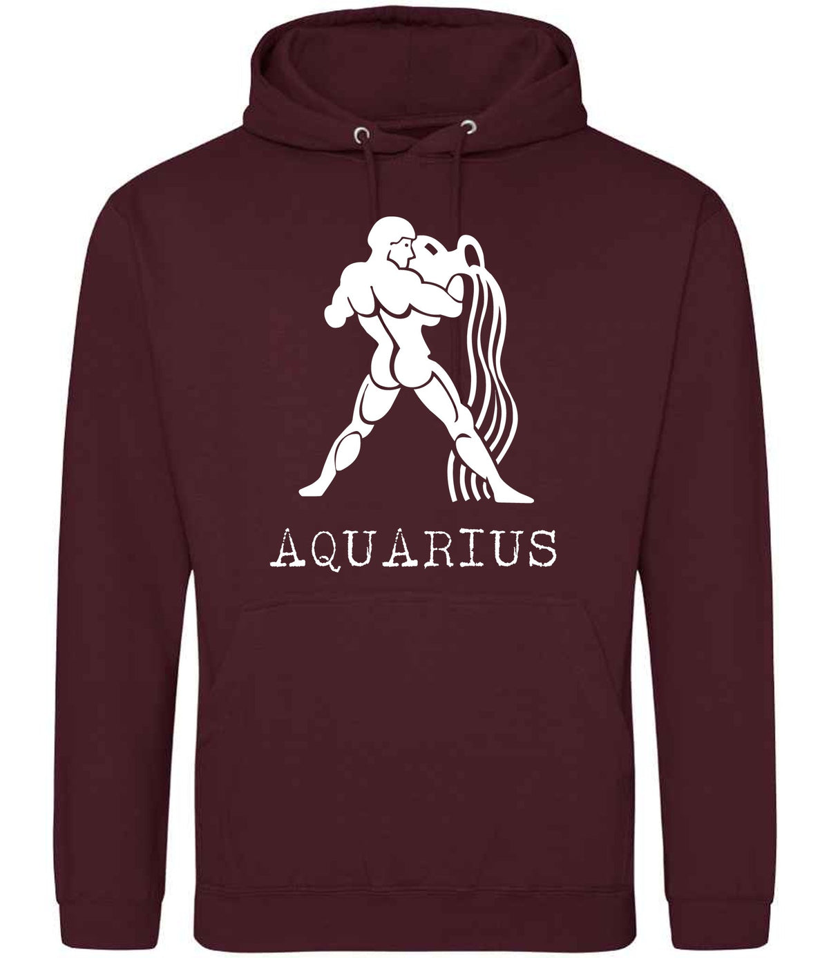 Aquarius hoodie in burgundy