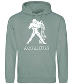 Aquarius hoodie in dusty green