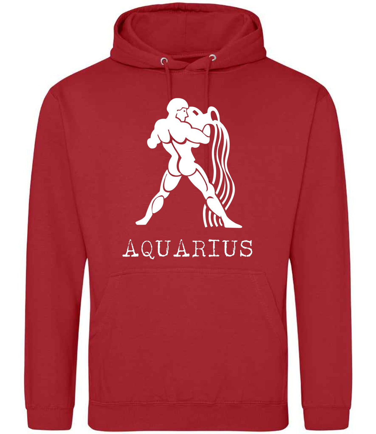 Aquarius hoodie in fire red