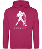 Aquarius hoodie in hot pink