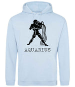 Aquarius hoodie in sky blue