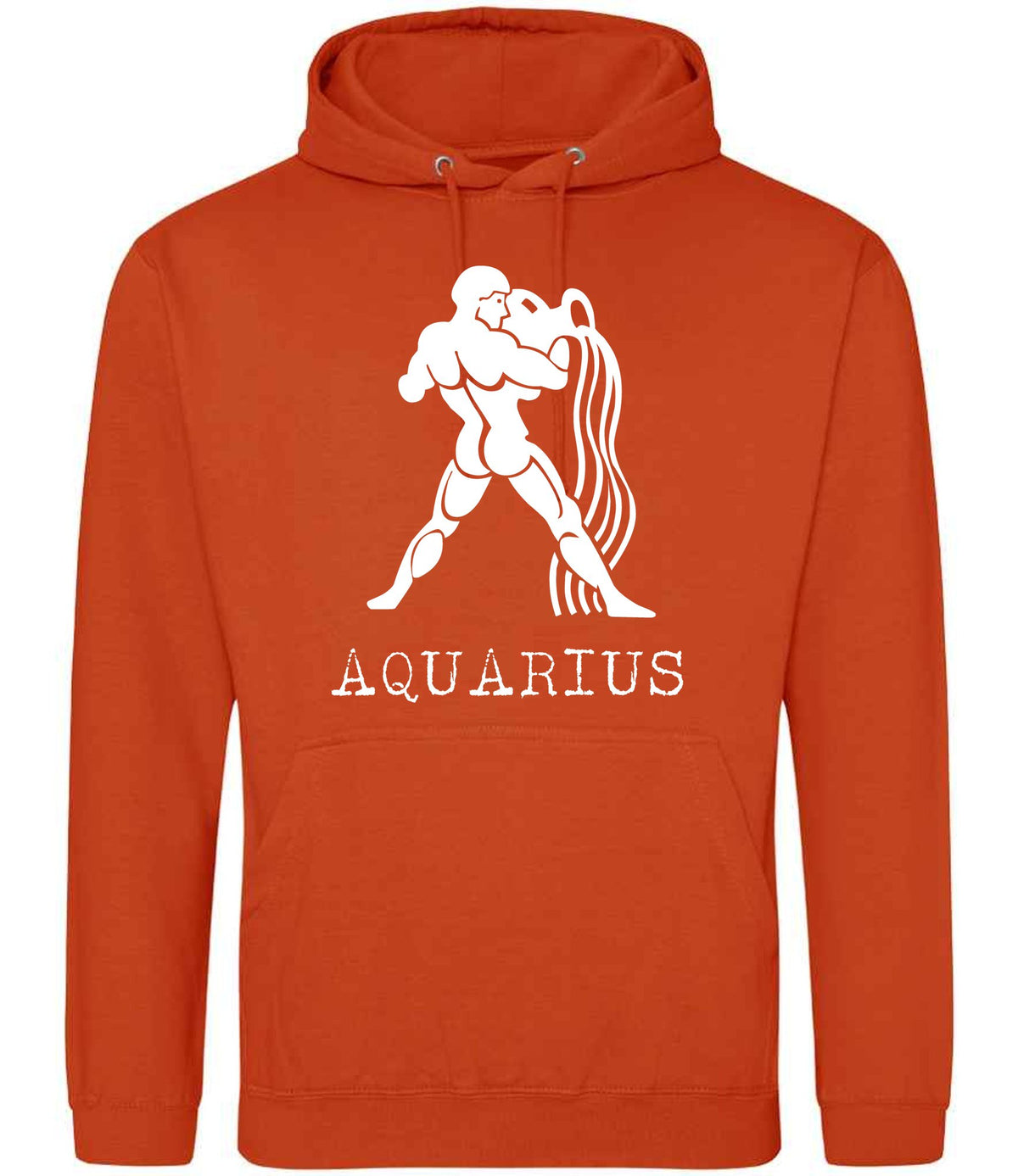 Aquarius hoodie in sunset orange