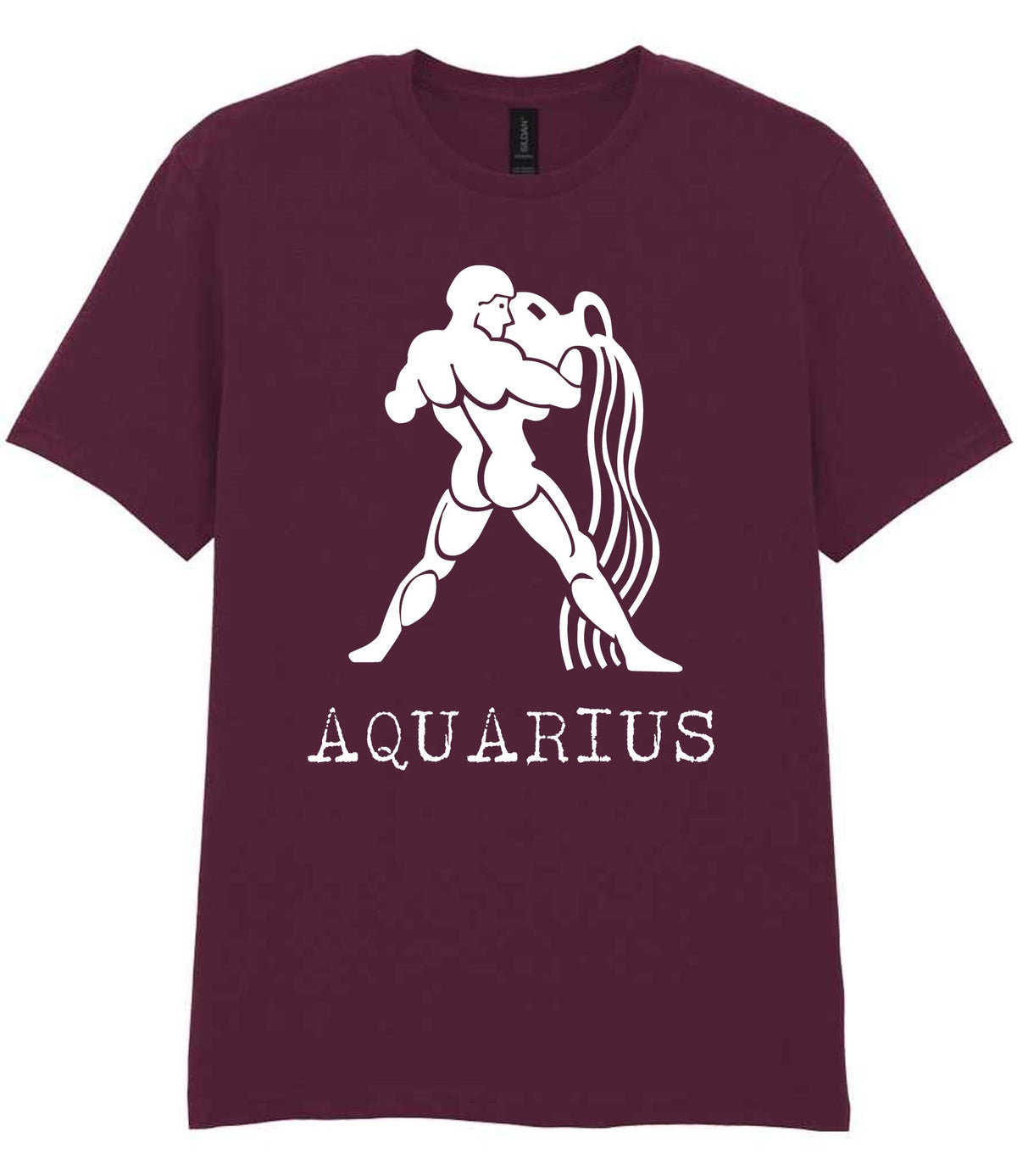 Aquarius – Unisex T-Shirt in Maroon