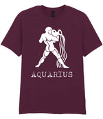 Aquarius – Unisex T-Shirt in Maroon