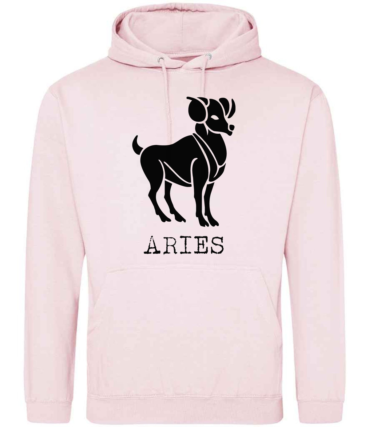 Aries – Unisex Hoodie in Baby Pink
