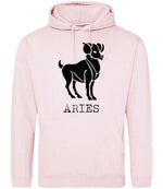 Aries – Unisex Hoodie in Baby Pink