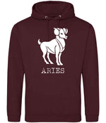 Aries – Unisex Hoodie in Burgundy