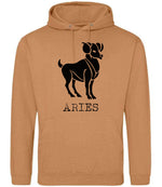 Aries hoodie in caramel latte