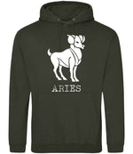 Aries – Unisex Hoodie in Combat Green